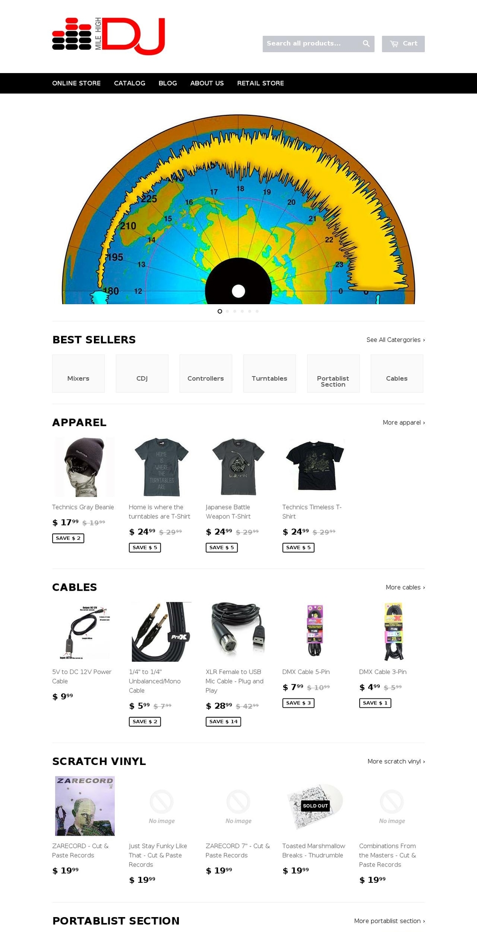 eric Shopify theme site example milehighdjsupplystore.com