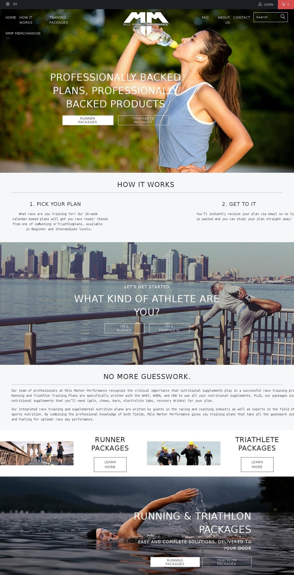 milemarkerperformance.com shopify website screenshot