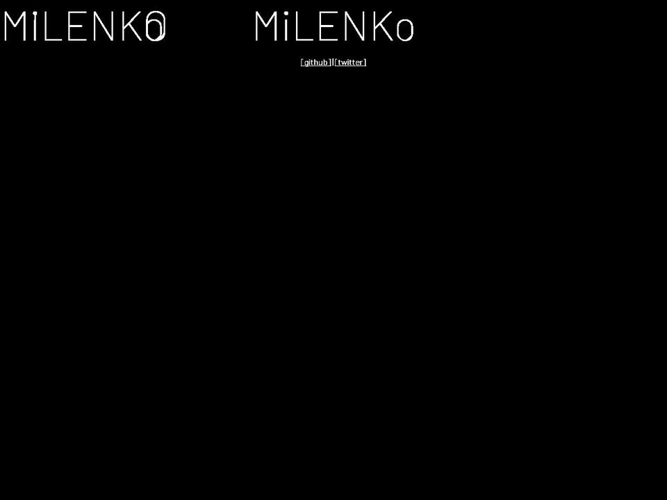 milenko.org shopify website screenshot