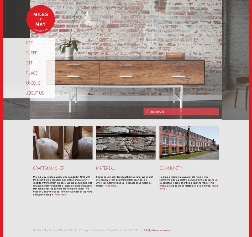 miles-may.com shopify website screenshot
