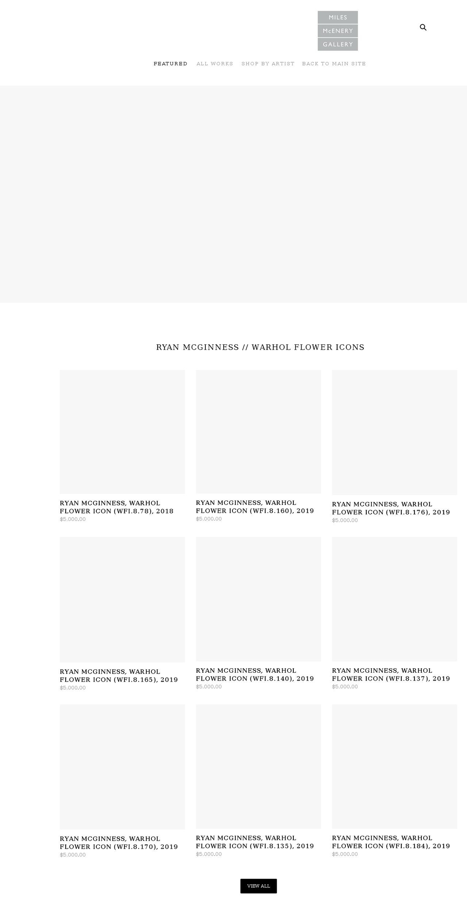 miles-mcenery.myshopify.com shopify website screenshot