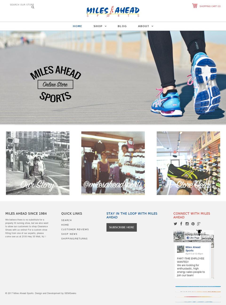 1863 Shopify theme site example milesaheadsportsstore.com