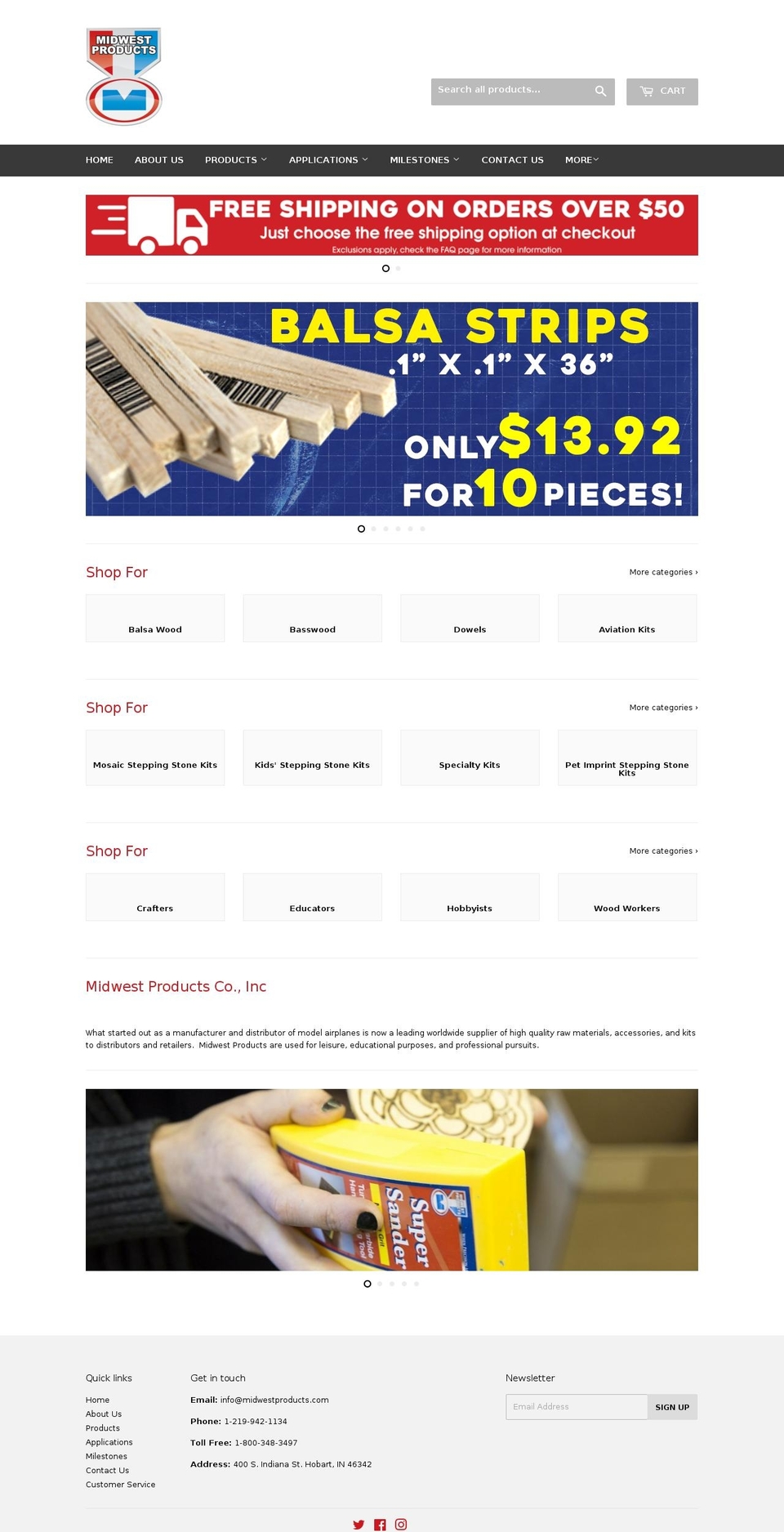 milestonesproducts.com shopify website screenshot