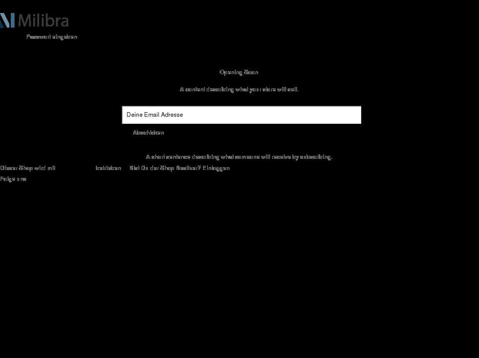 milibra.de shopify website screenshot