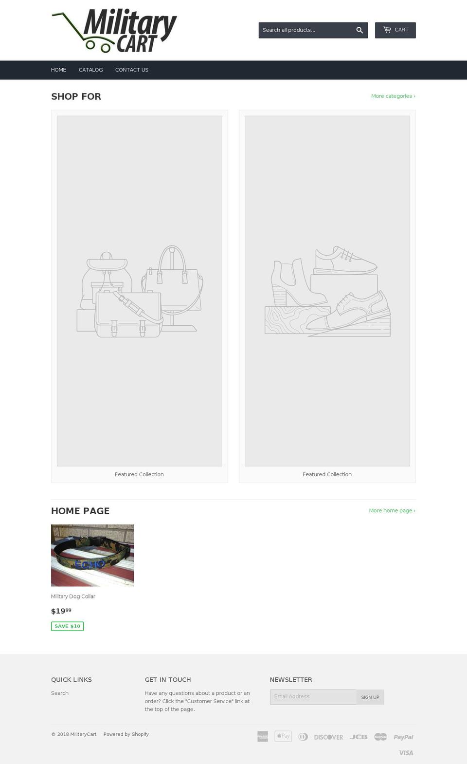 militarycart.com — Shopify storefront screenshot