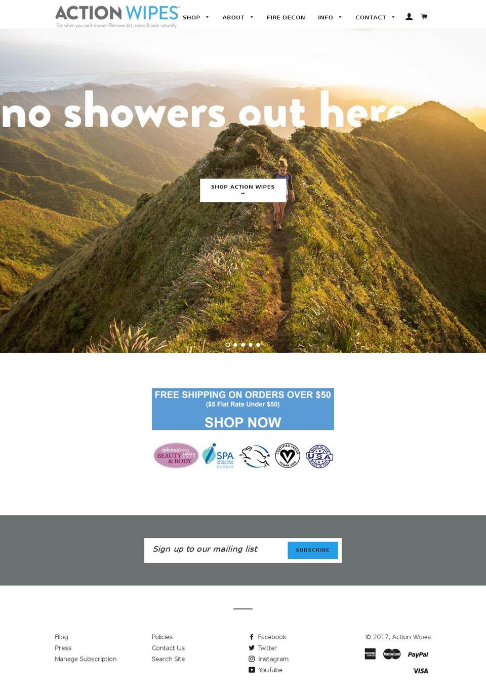 militarywipes.com shopify website screenshot