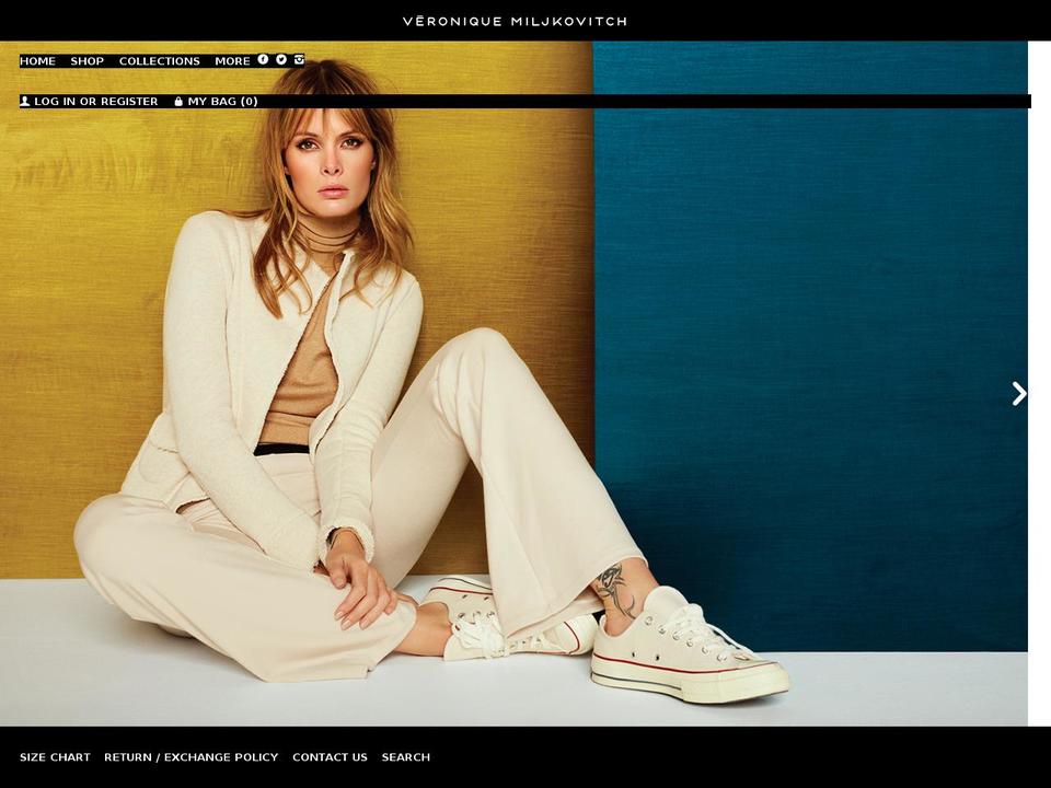 miljkovitch.com shopify website screenshot