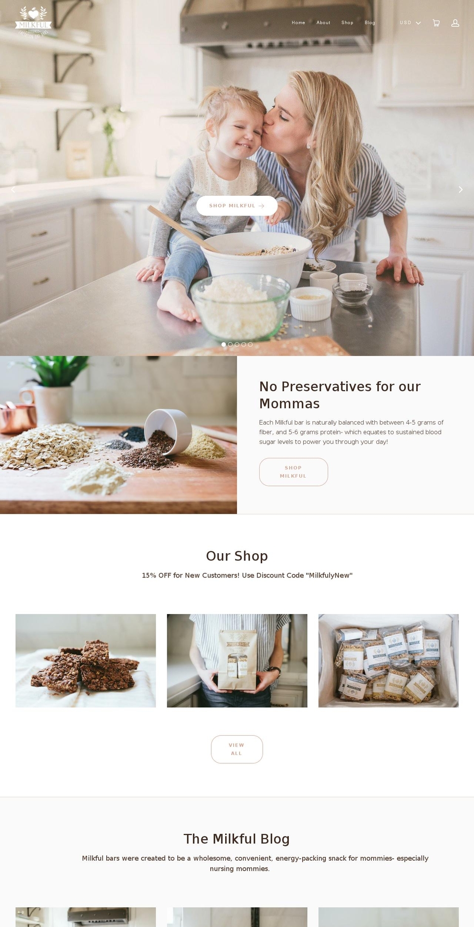 Arctic Grey, Inc. (V1) Shopify theme site example milkful-3.myshopify.com