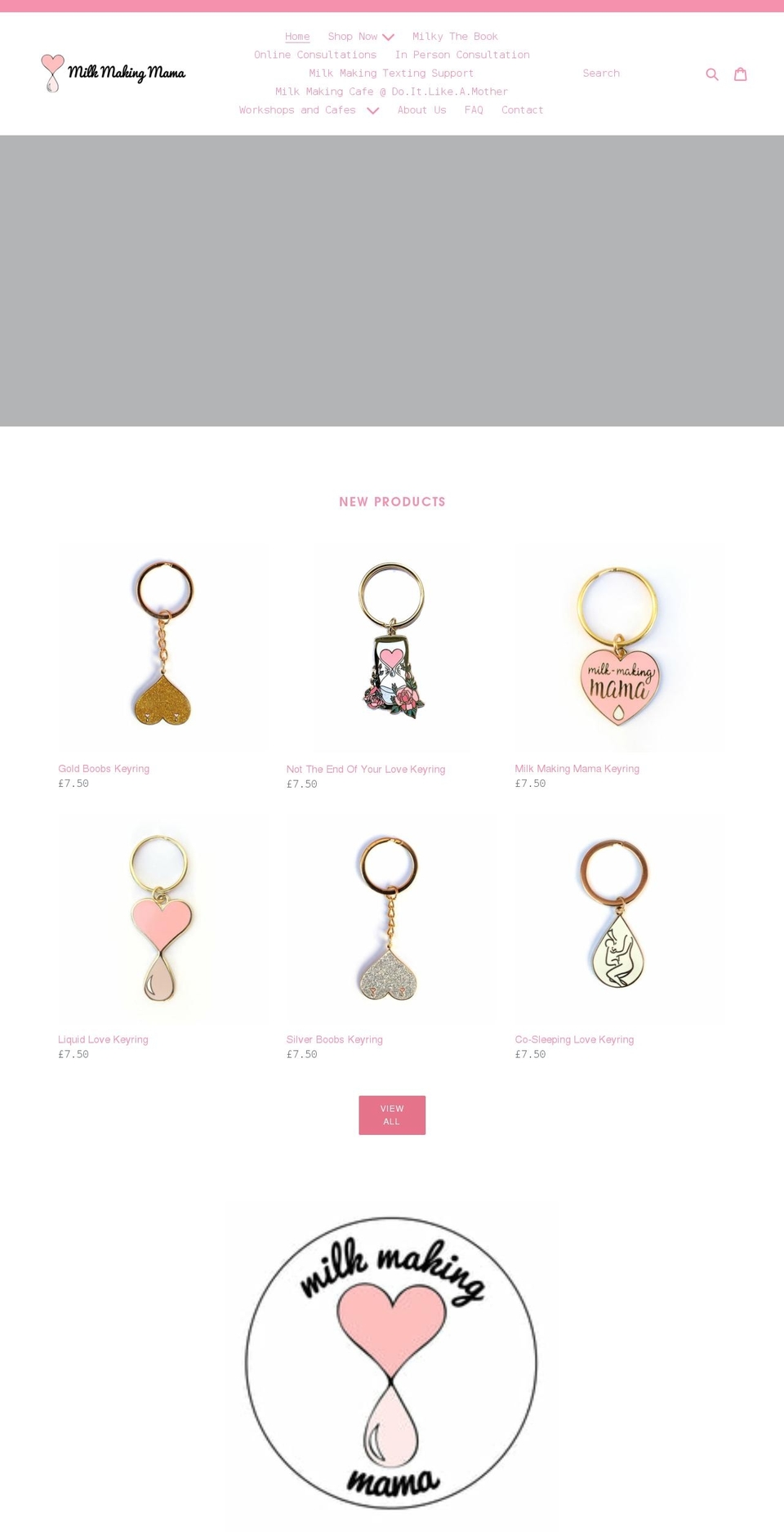 milkmakingmama.co.uk shopify website screenshot