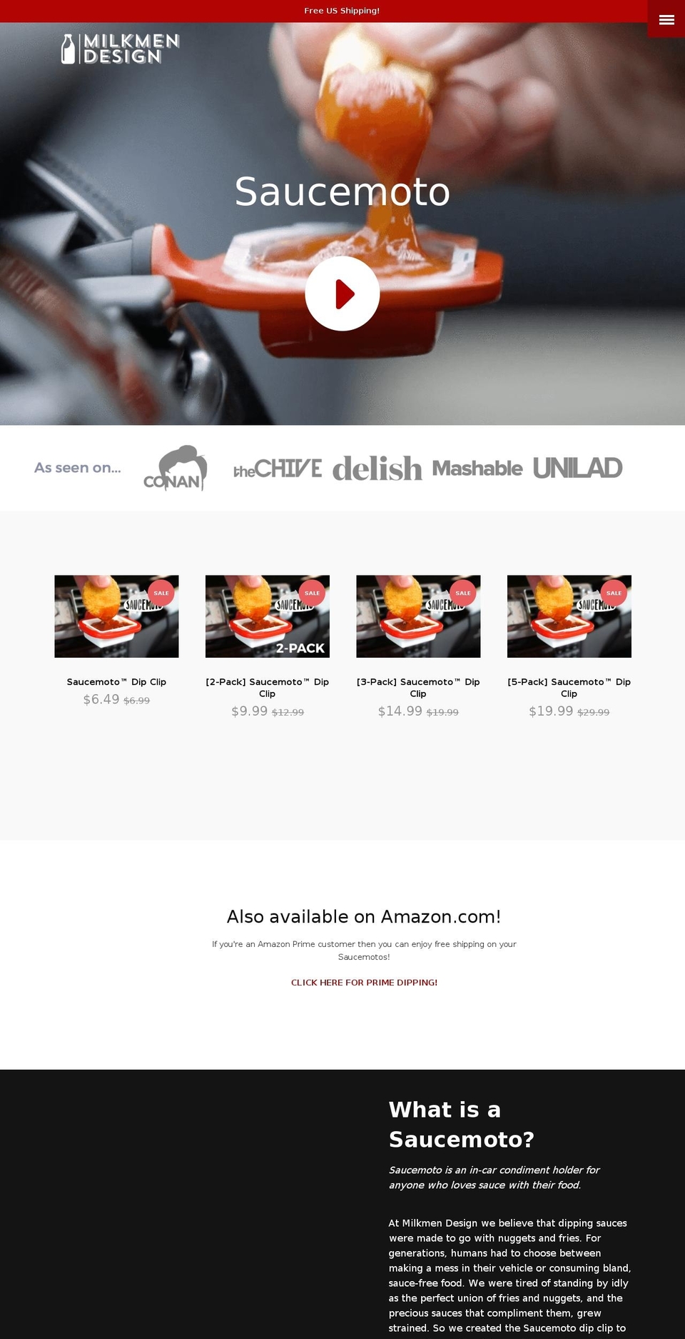milkmendesign.com — Shopify storefront screenshot