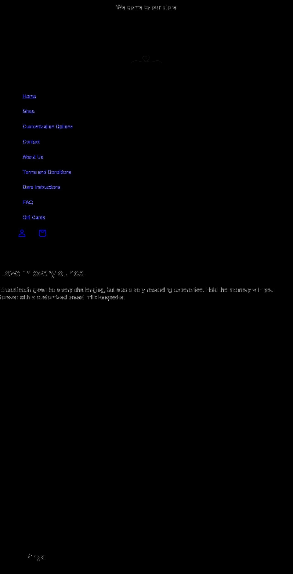 milkoflove.com shopify website screenshot