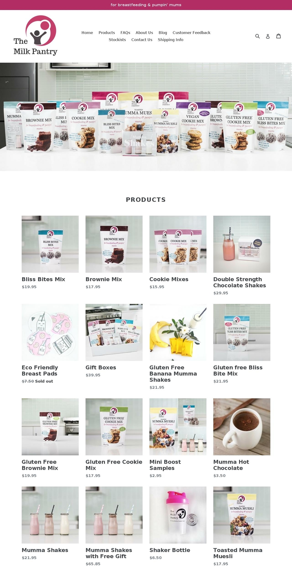 milkpantry.com.au shopify website screenshot