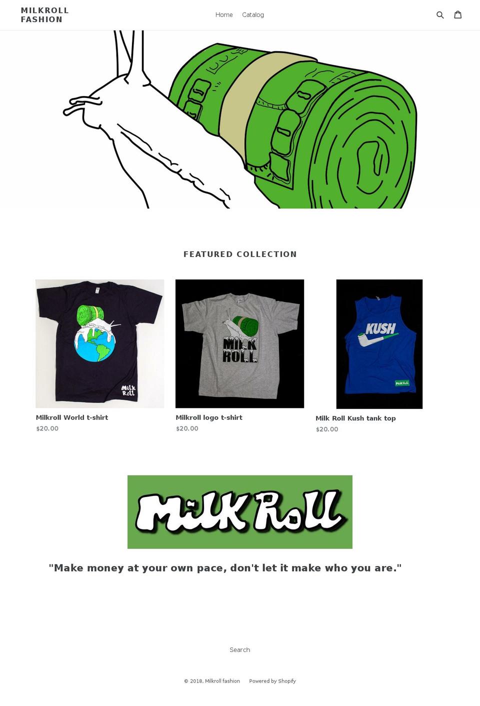 milkrollfashion.com — Shopify storefront screenshot