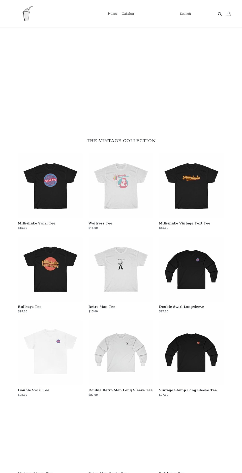 milkshakeskateboarding.com shopify website screenshot