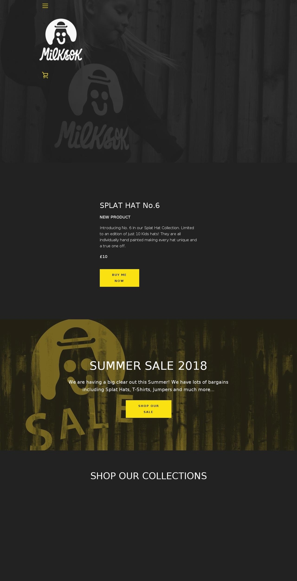 milksok.com — Shopify storefront screenshot