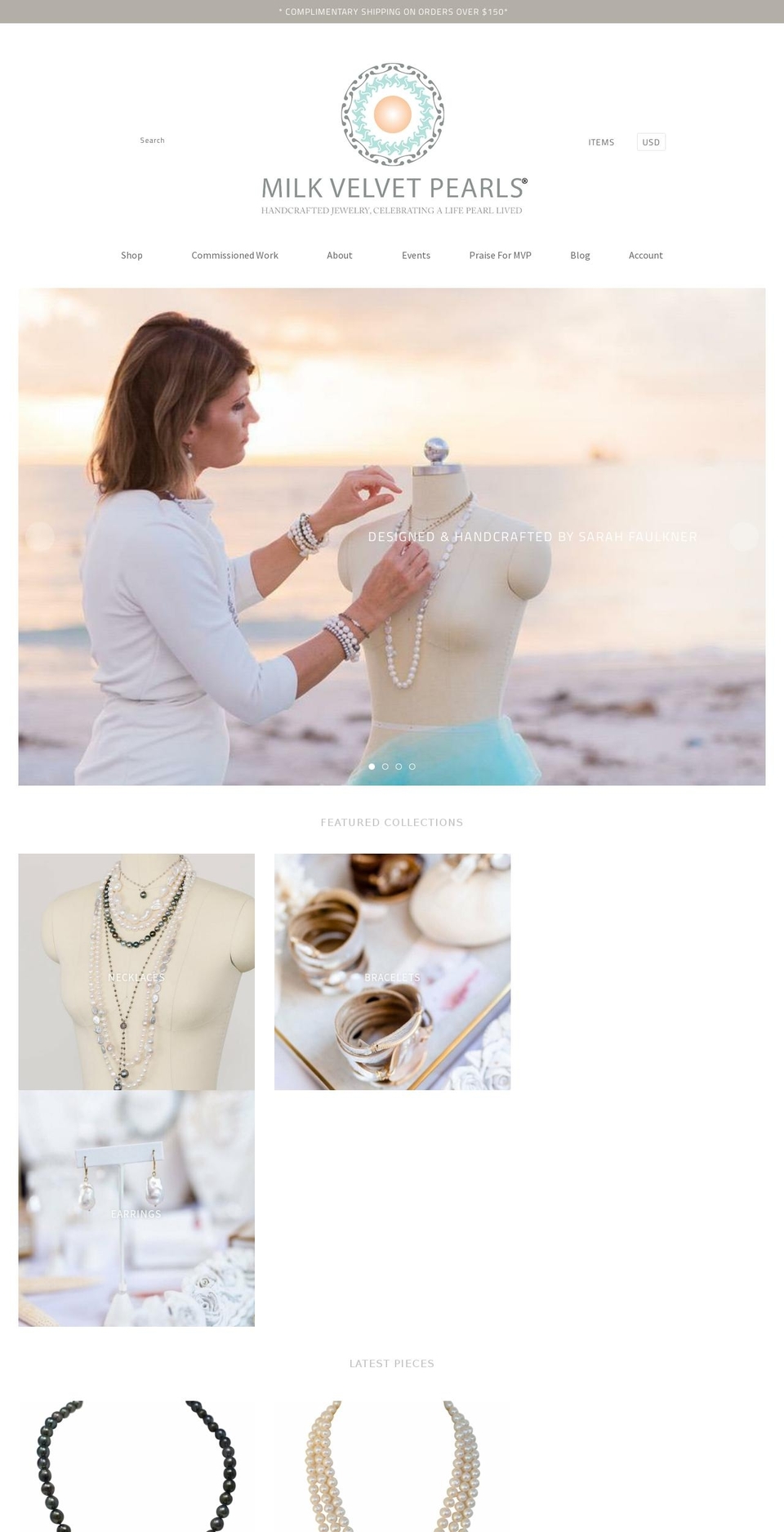 milkvelvetpearls.com shopify website screenshot