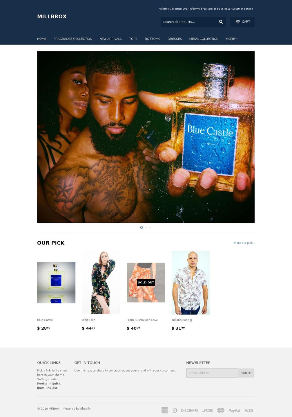 millbrox.com shopify website screenshot