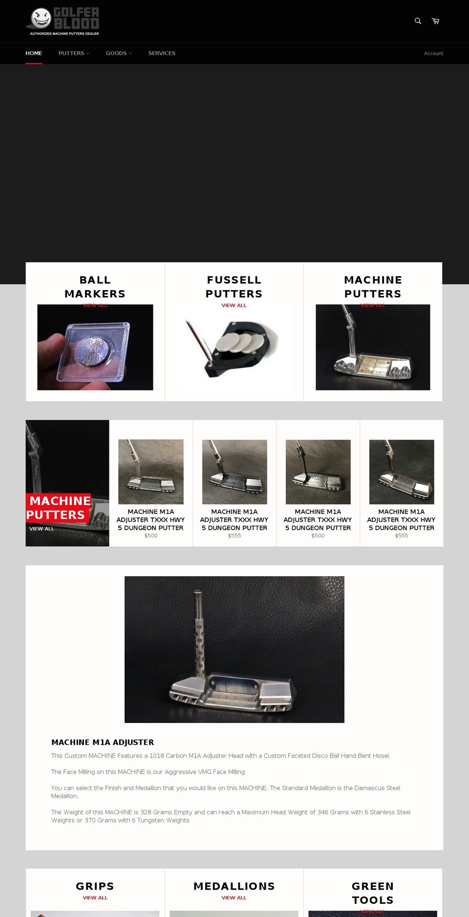 milledgolf.com — Shopify storefront screenshot