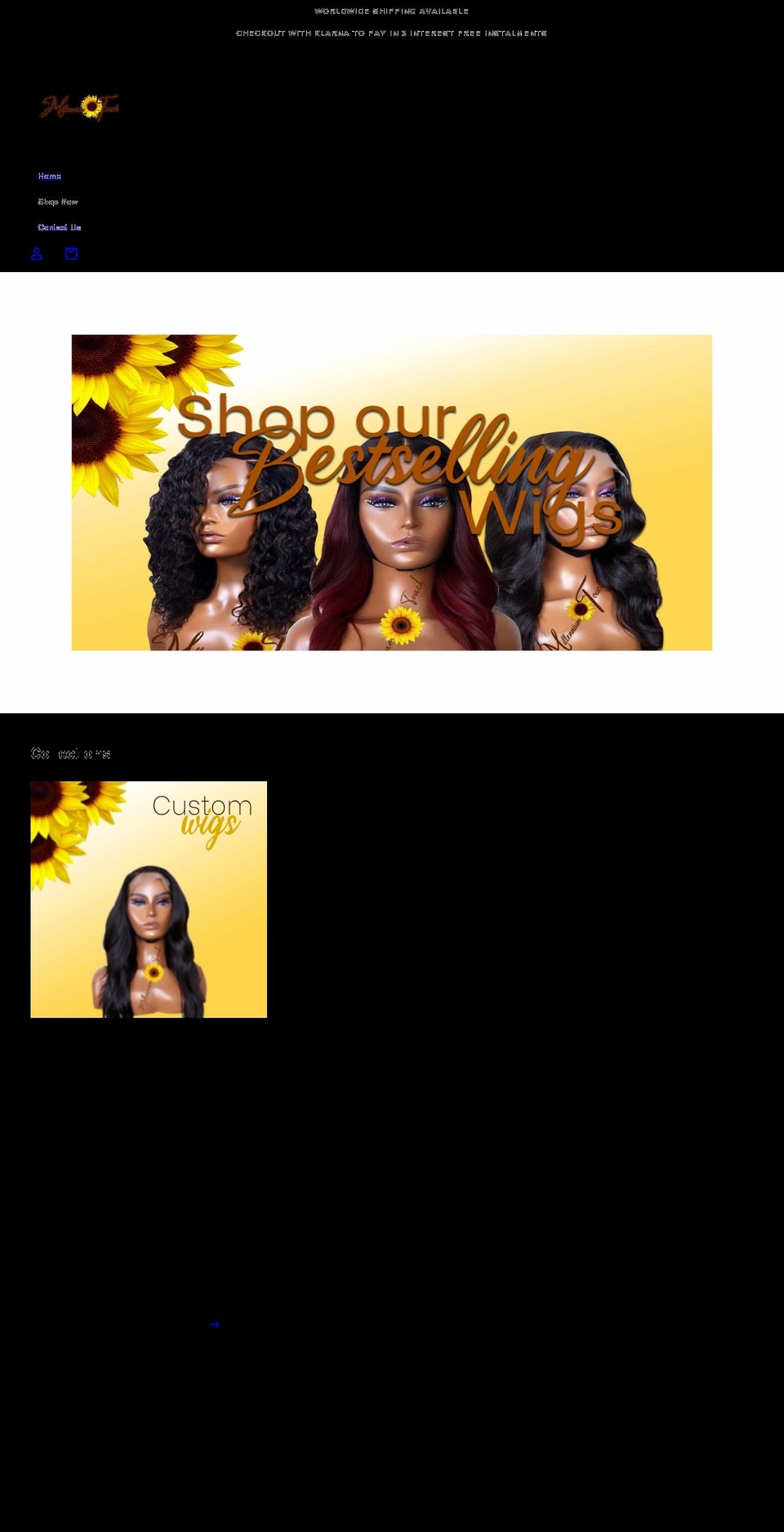 millenniumtouch.com shopify website screenshot