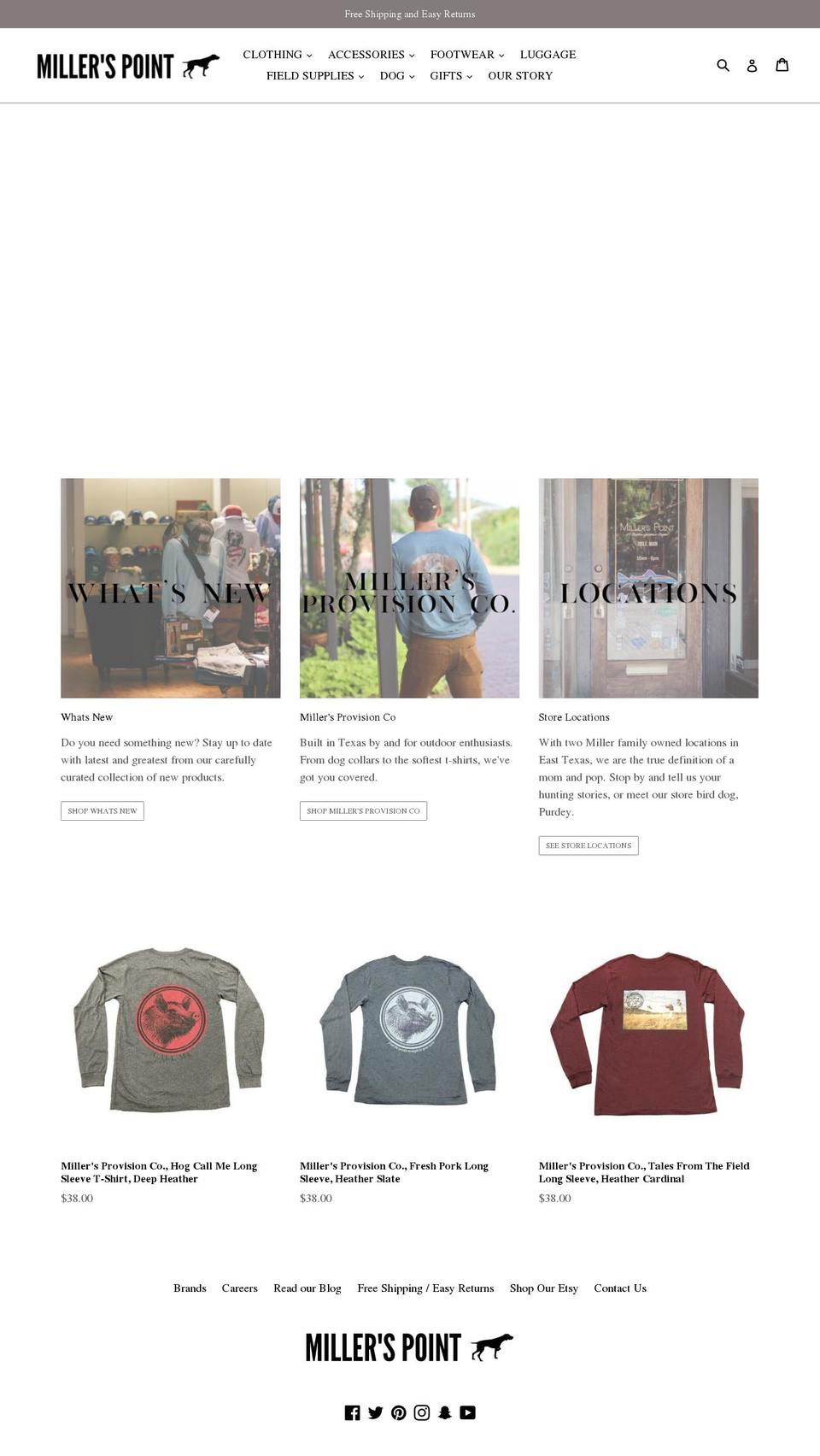 Copy of Affrirm complete Leave alone Shopify theme site example millersoutfitter.com