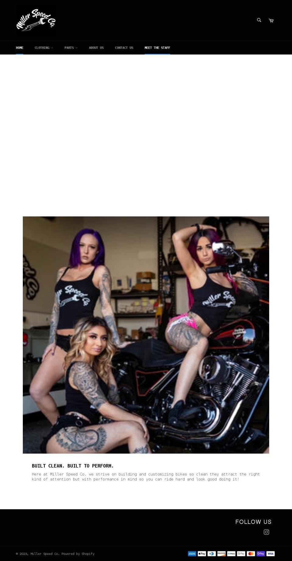 millerspeedco.com shopify website screenshot