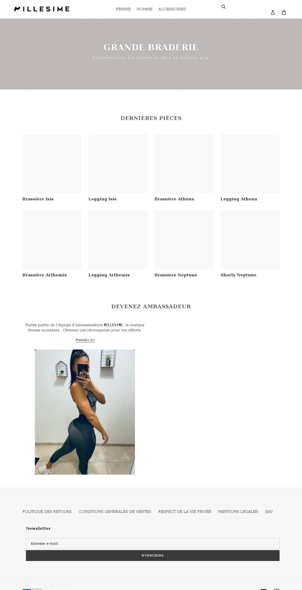 millesime.shop shopify website screenshot