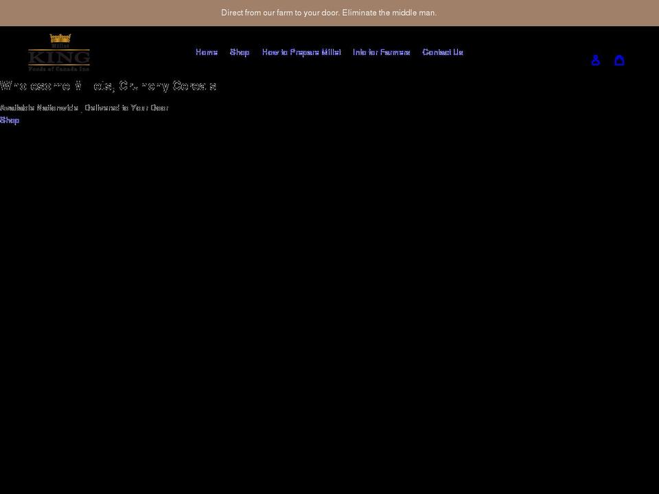 milletking.com shopify website screenshot