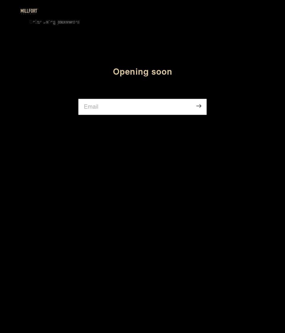 millfort.com shopify website screenshot