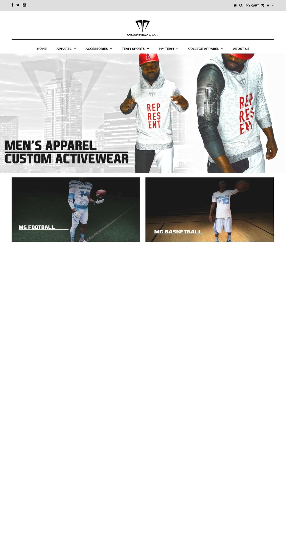 millgear.com shopify website screenshot