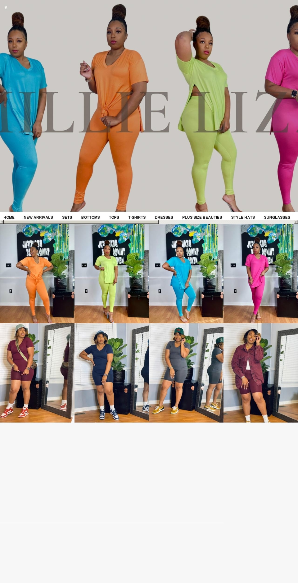 millielizz.com shopify website screenshot