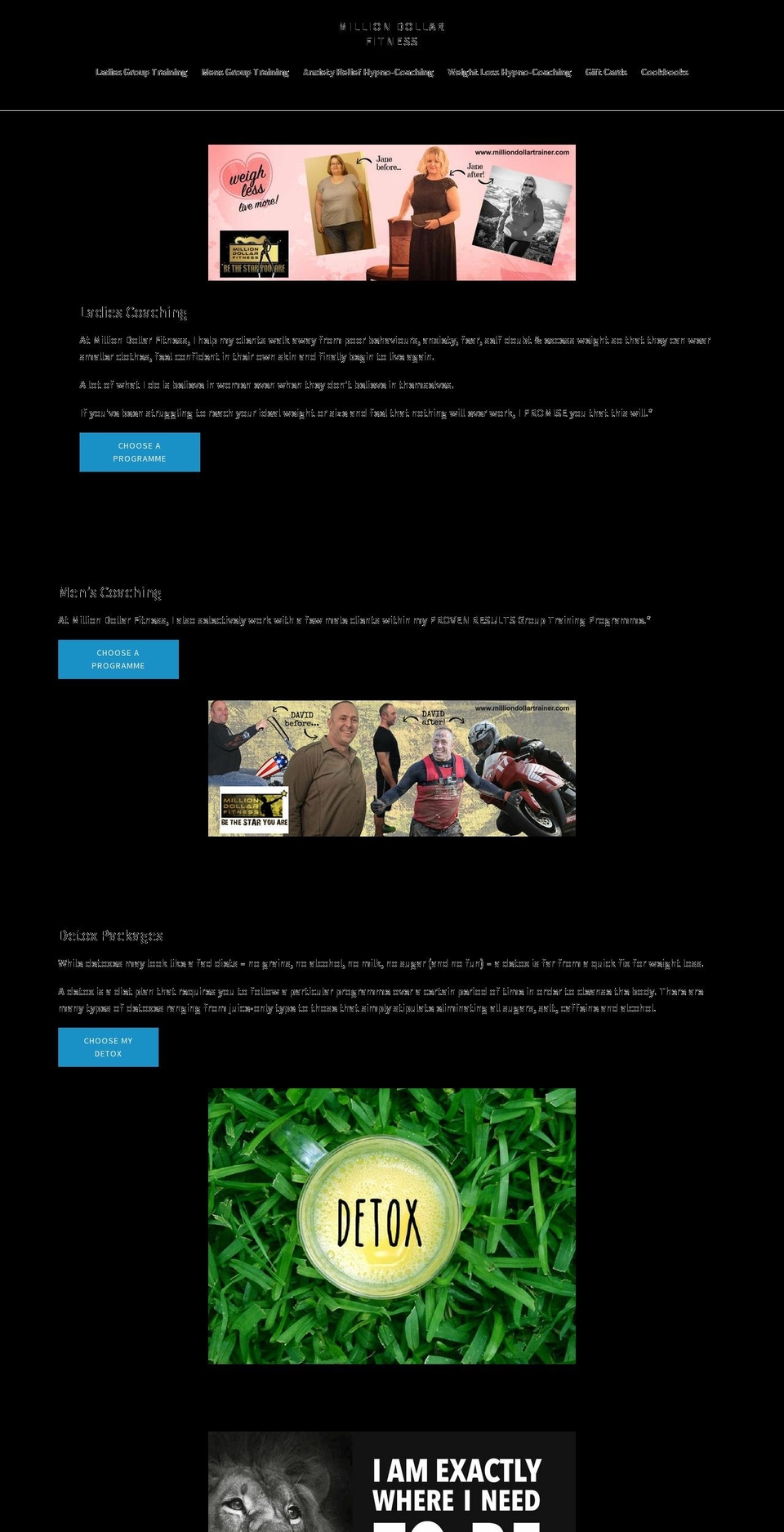 million-dollar-fitness.myshopify.com shopify website screenshot
