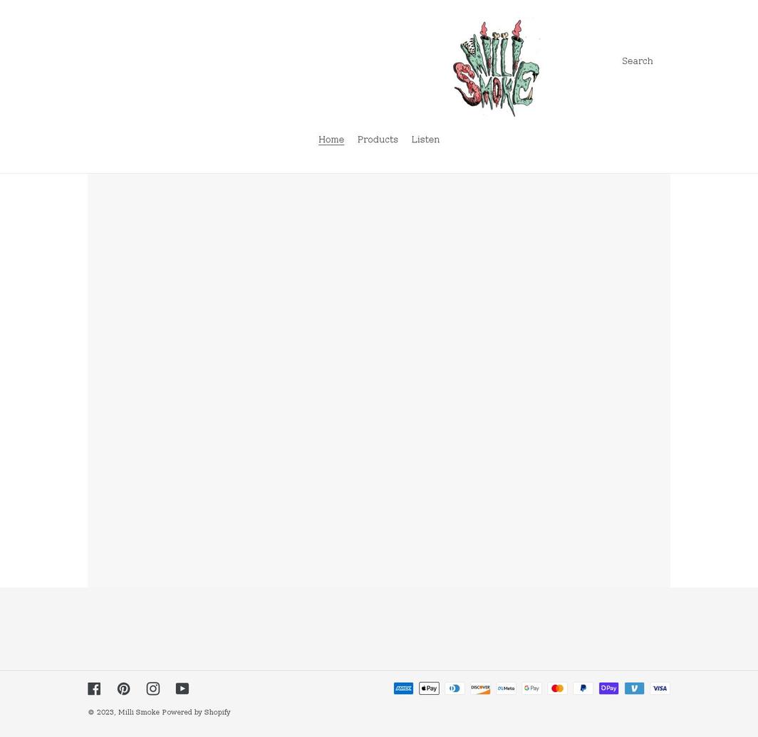 millismoke.com shopify website screenshot