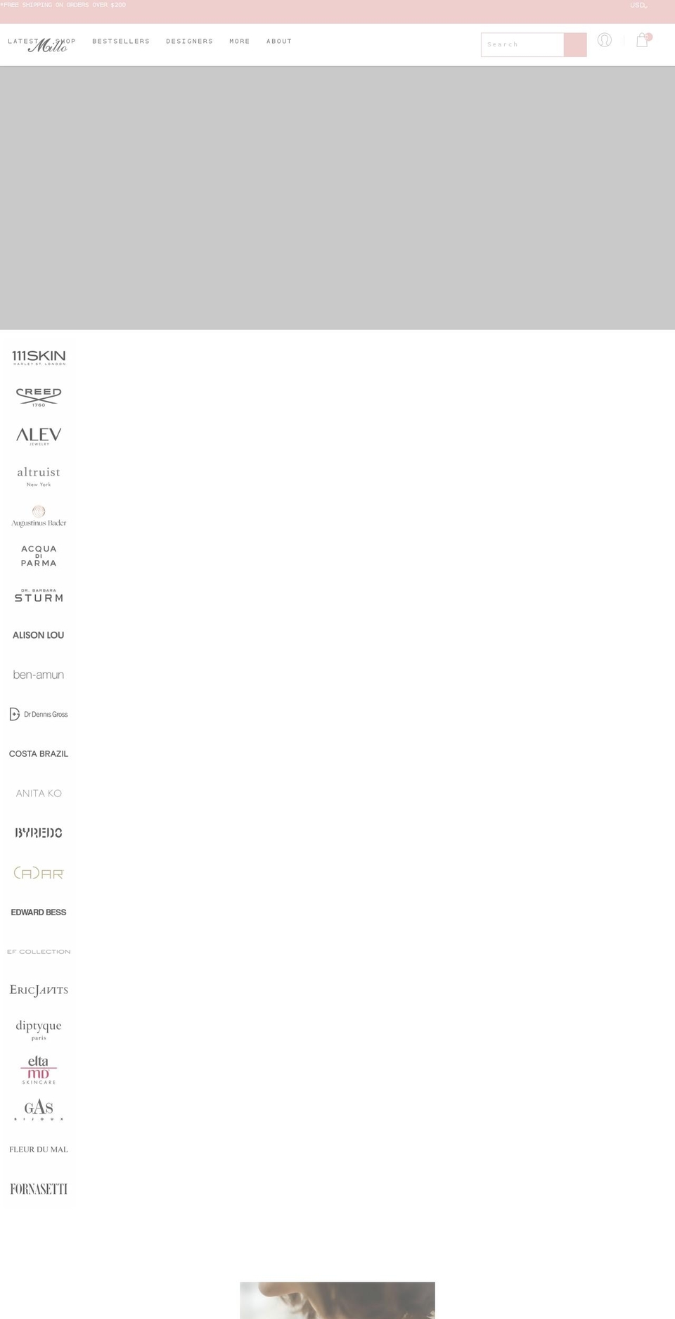 millo.com shopify website screenshot
