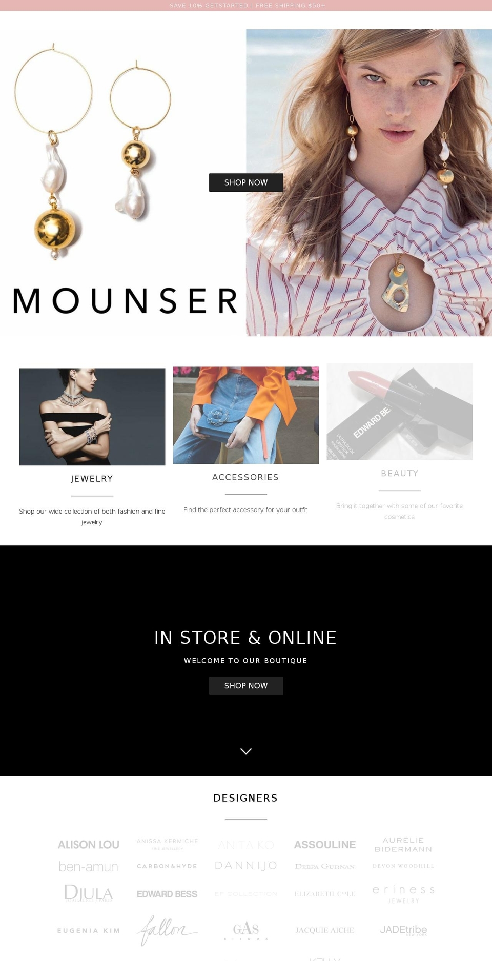 milloboutique.com — Shopify storefront screenshot