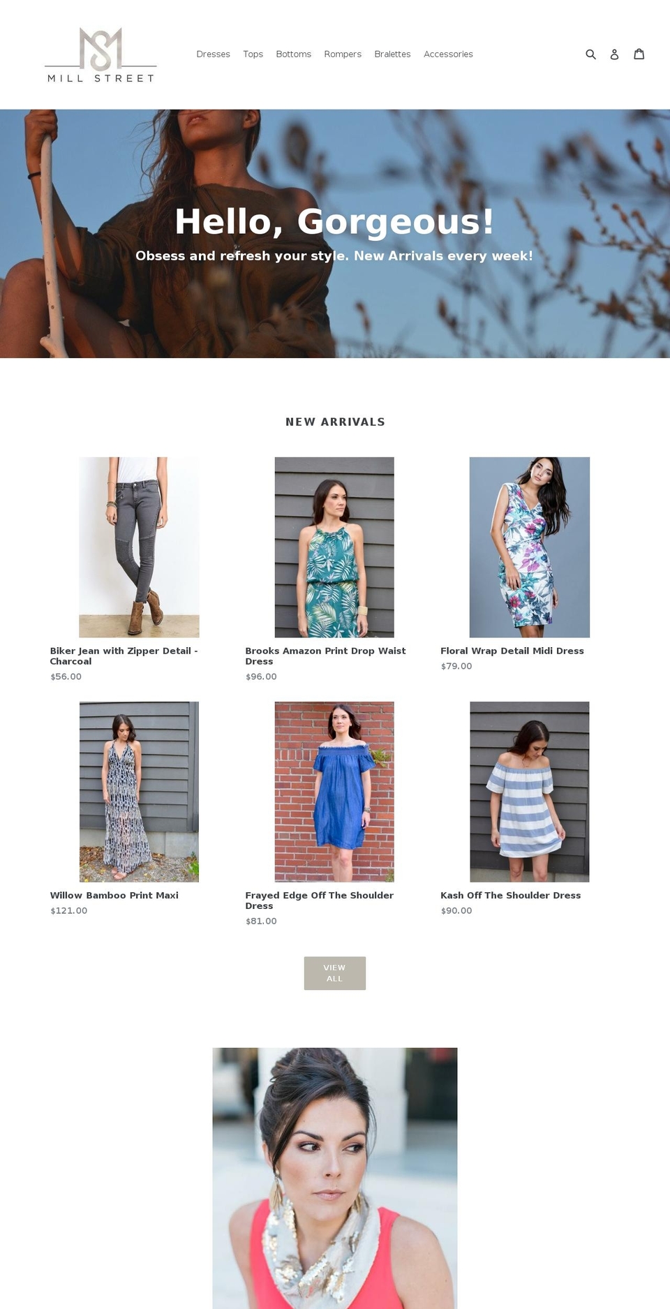 millstboutique.com shopify website screenshot