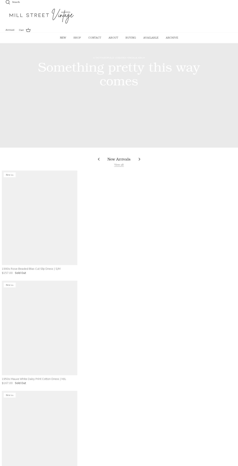 millstreet.shop shopify website screenshot