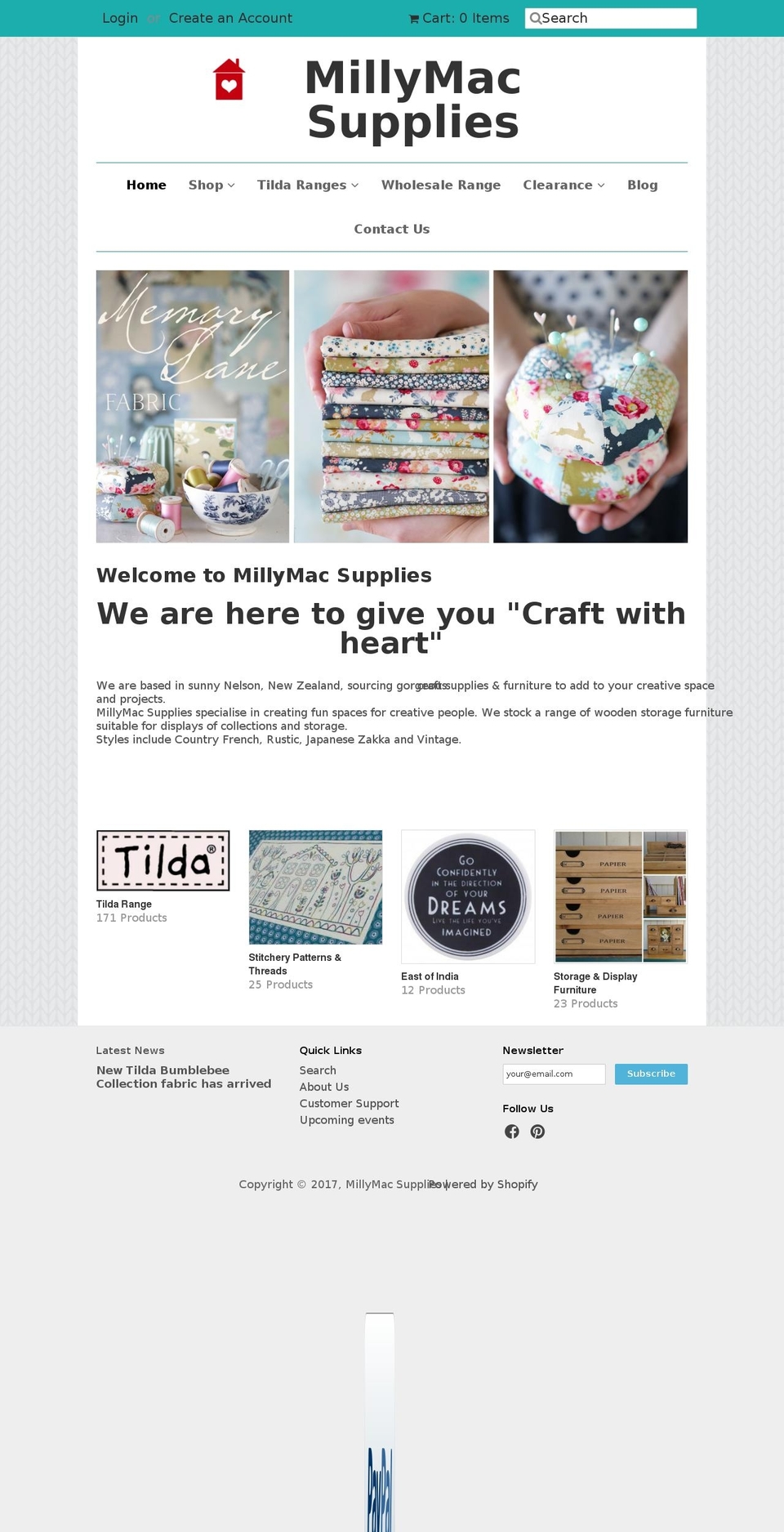 millymac.com shopify website screenshot