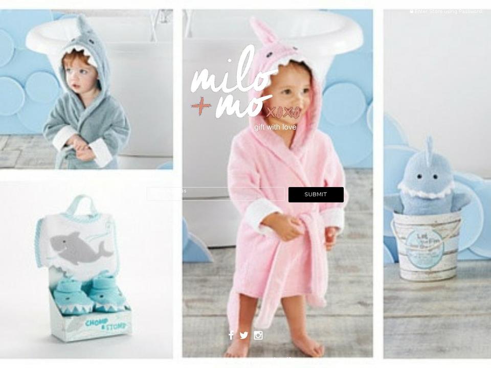miloandmo.com shopify website screenshot