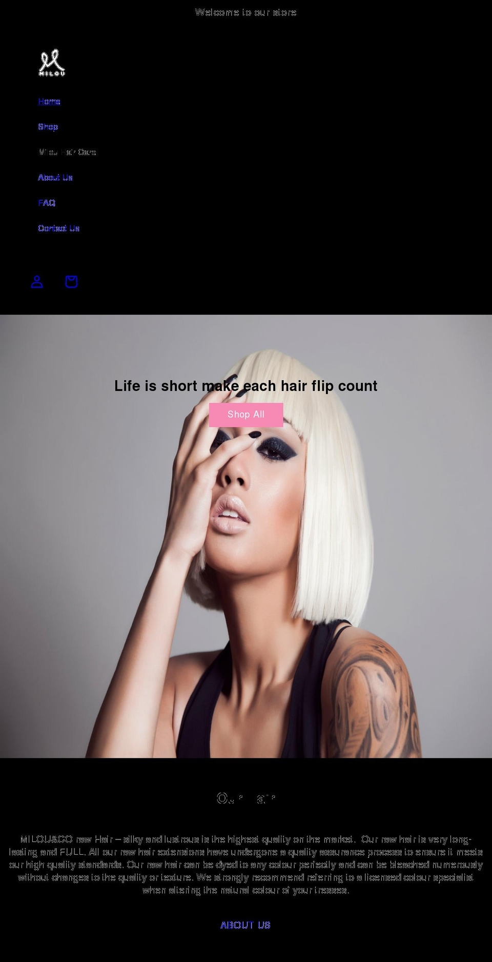 milouandco.com shopify website screenshot