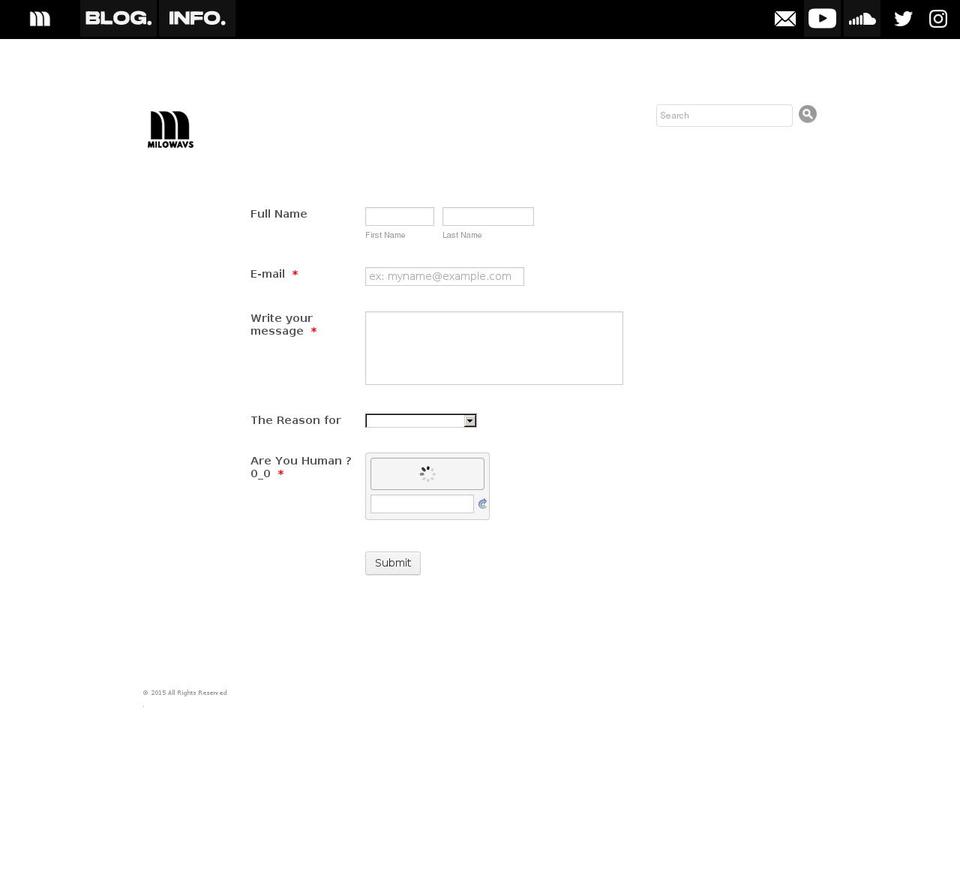 milowavs.com — Shopify storefront screenshot