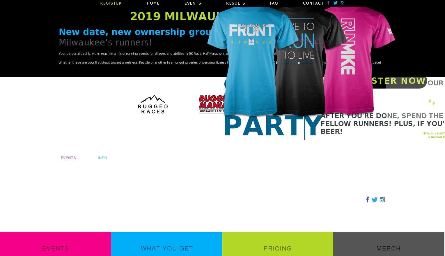 milwaukeemarathon.info shopify website screenshot