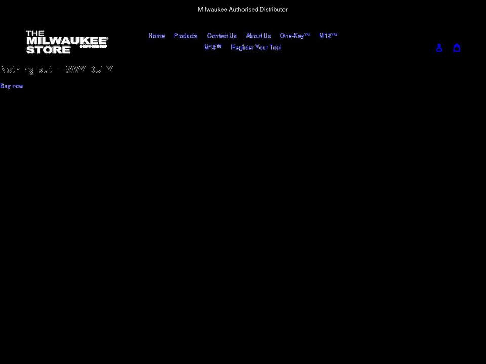 milwaukeestore.co.uk shopify website screenshot