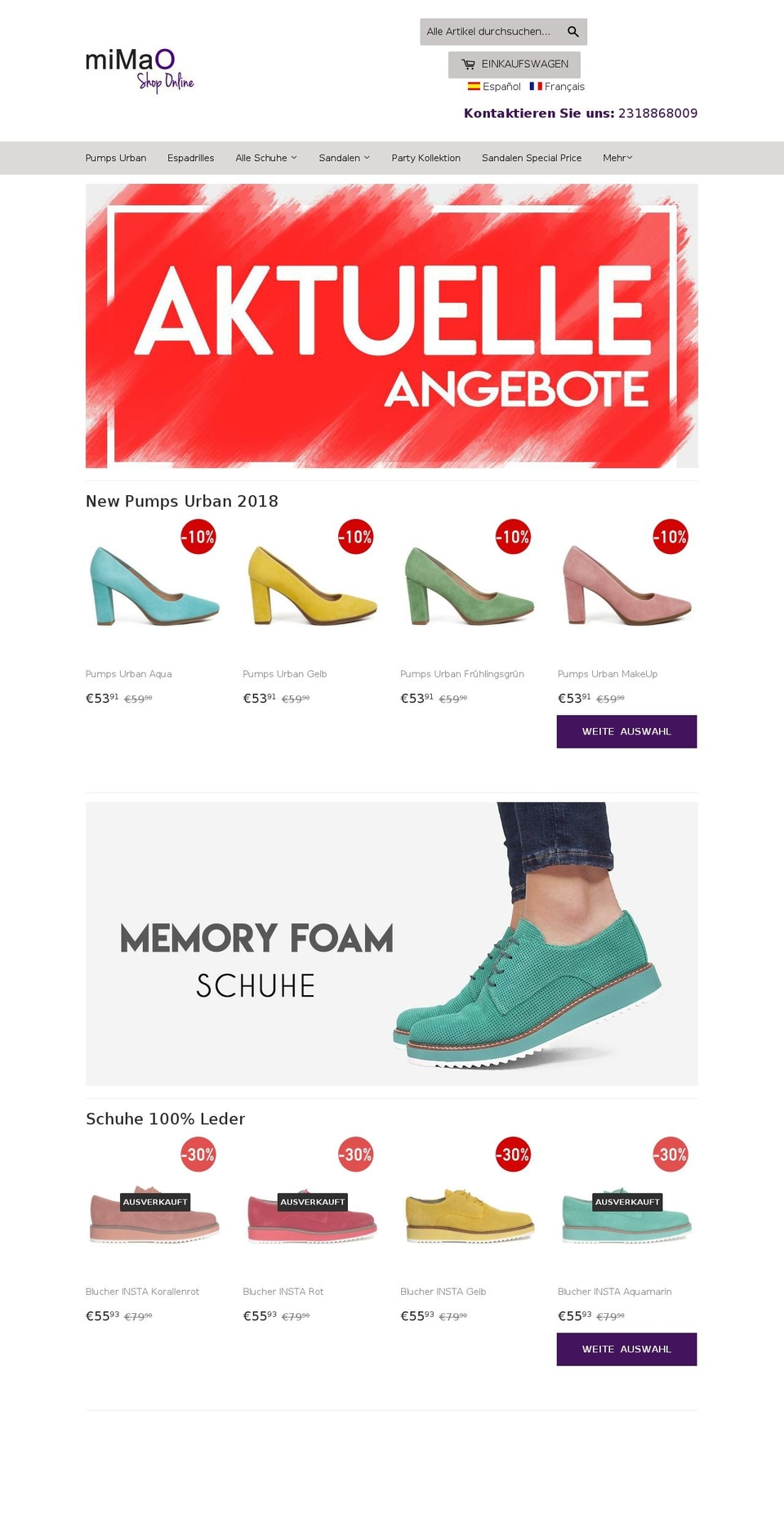 mimao.de shopify website screenshot