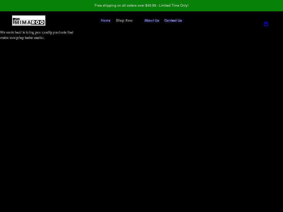 mimaroo.com shopify website screenshot