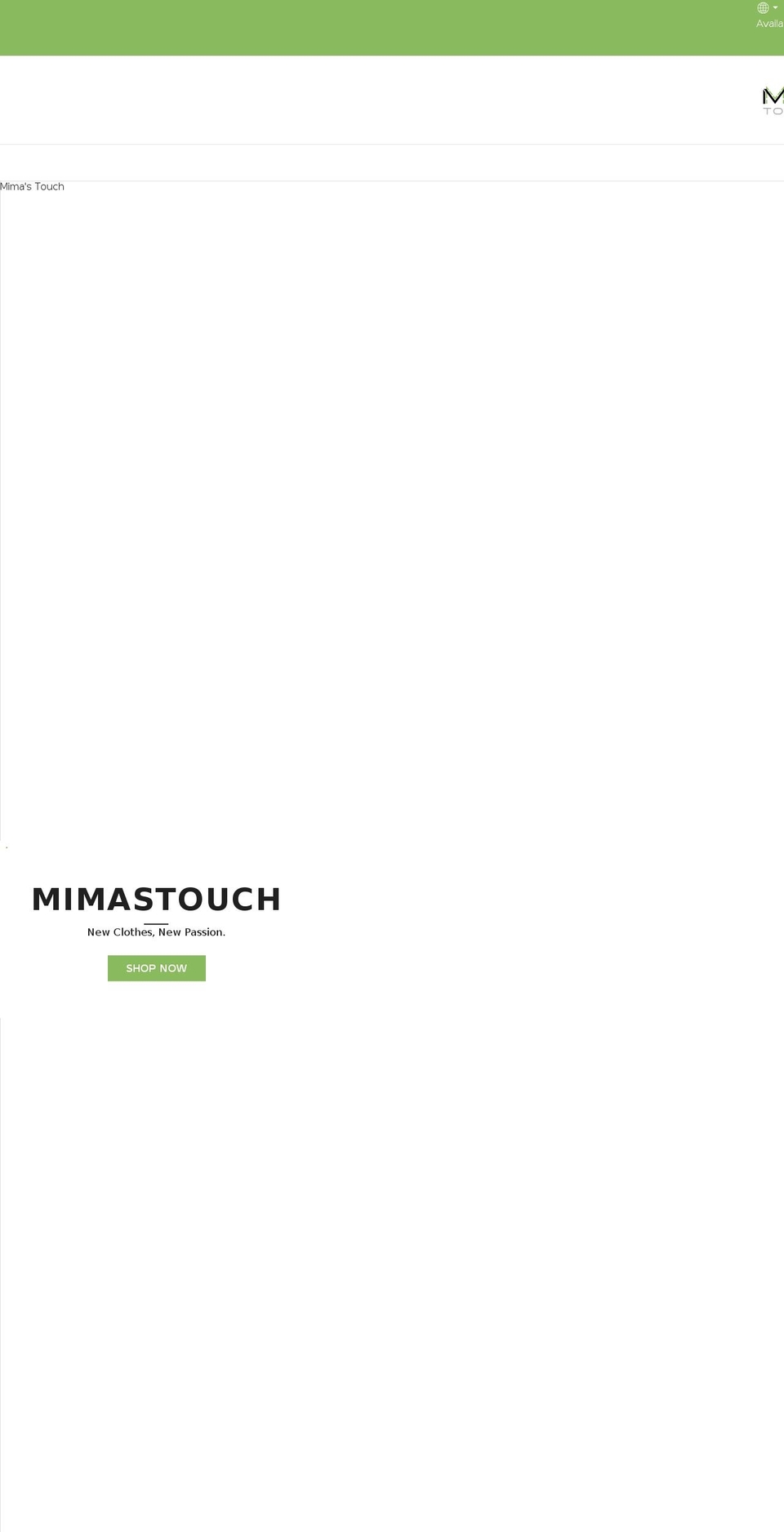 Design Slic Shopify theme site example mimastouch.com