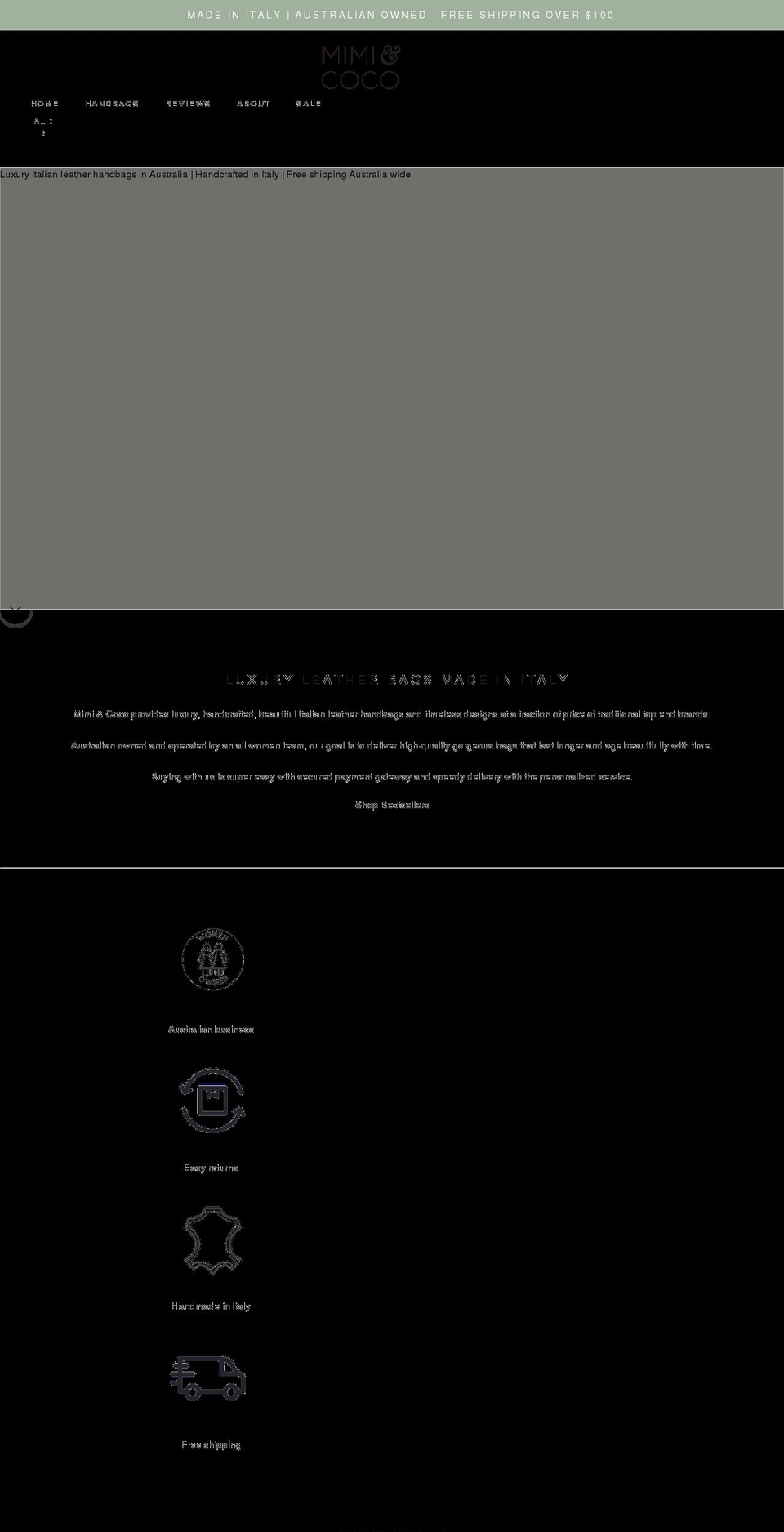 mimiandcoco.com.au shopify website screenshot