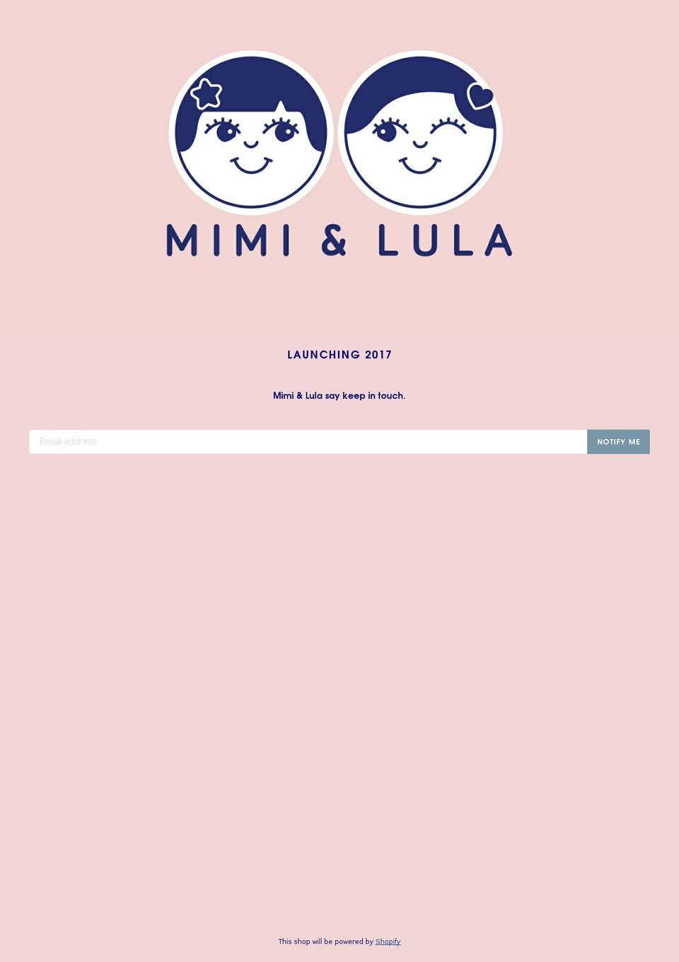 mimiandlula.com shopify website screenshot