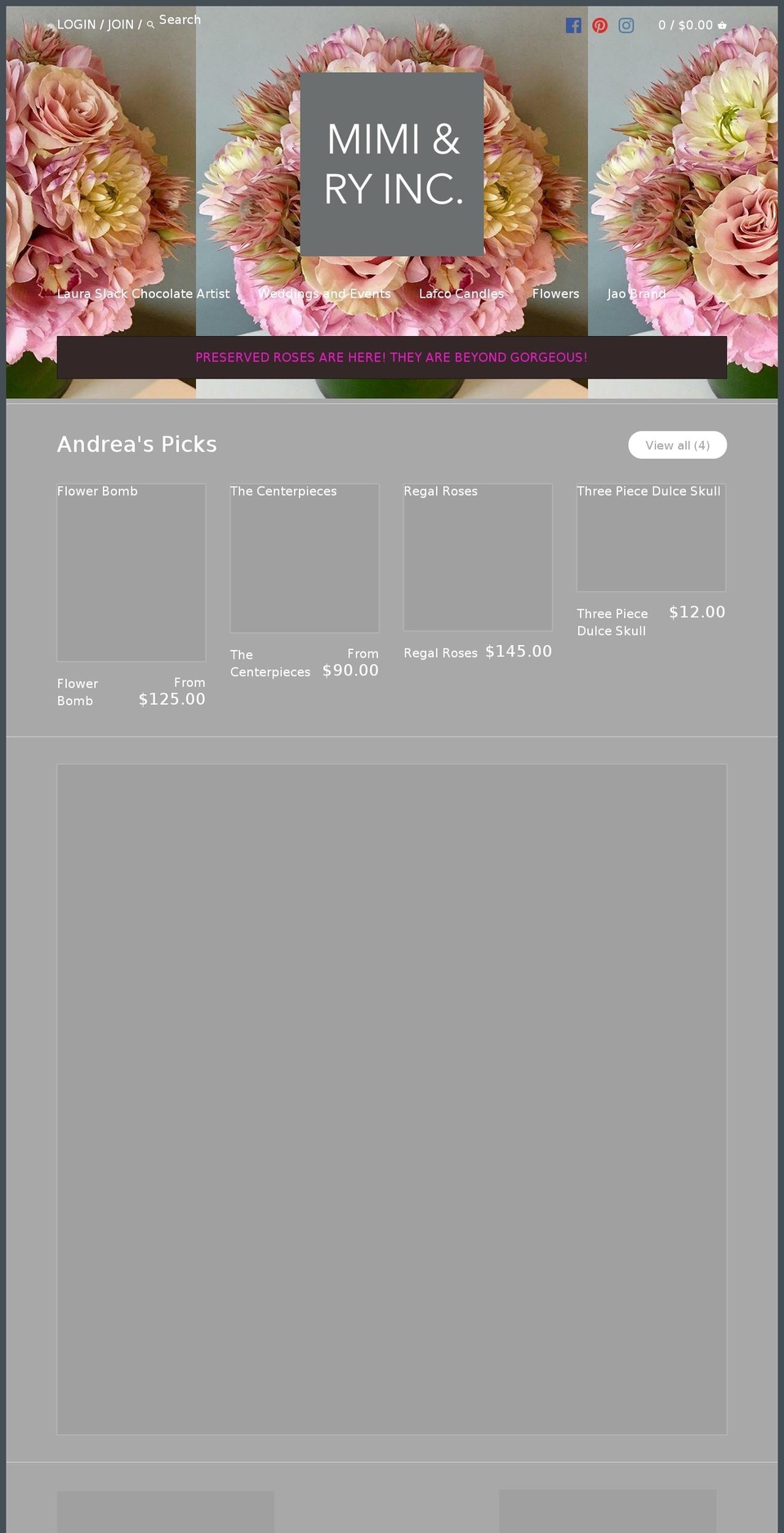 mimiandry.com shopify website screenshot