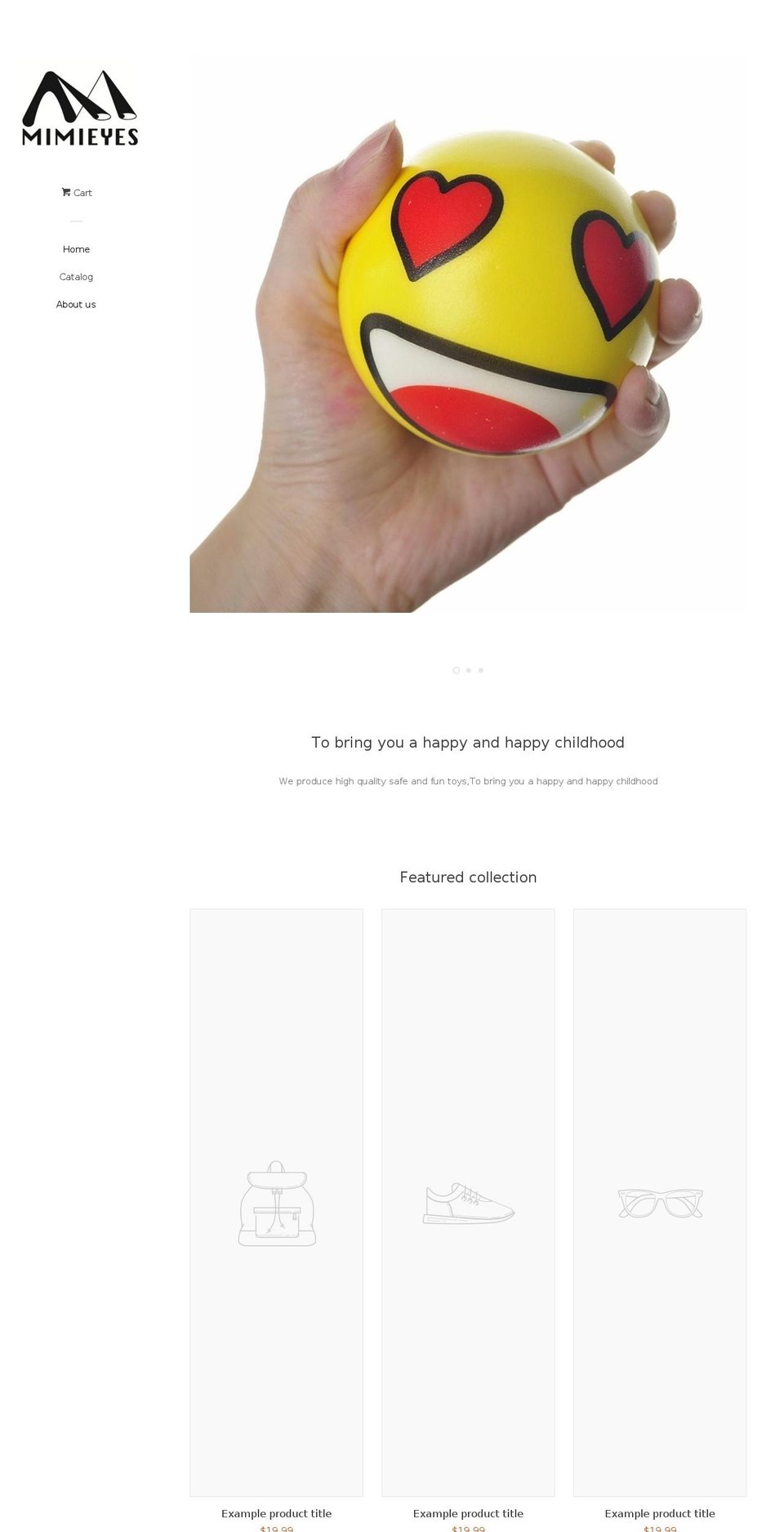 mimieyes.com — Shopify storefront screenshot