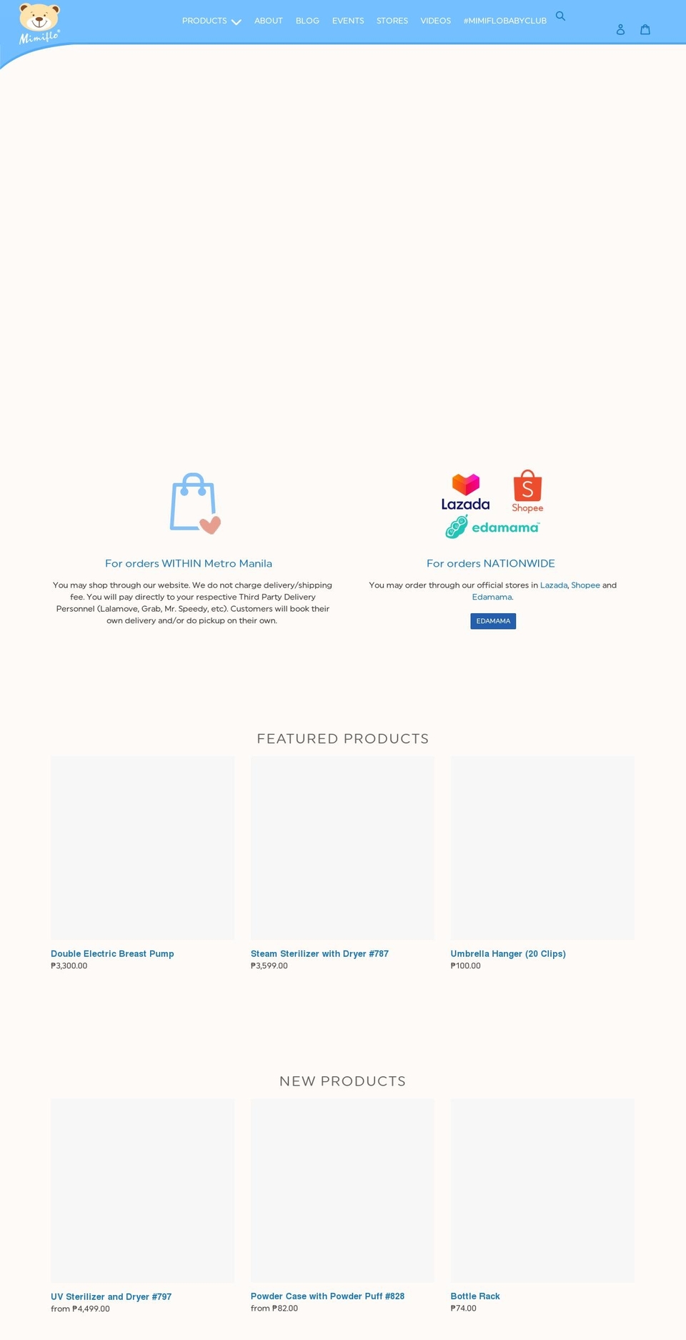 mimiflo.com shopify website screenshot